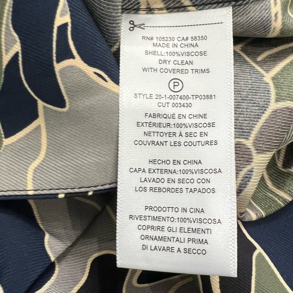 Equipment Original Camp-Collar Blue Gray Green Button Down Twill Shirt size XXS - Picture 9 of 11
